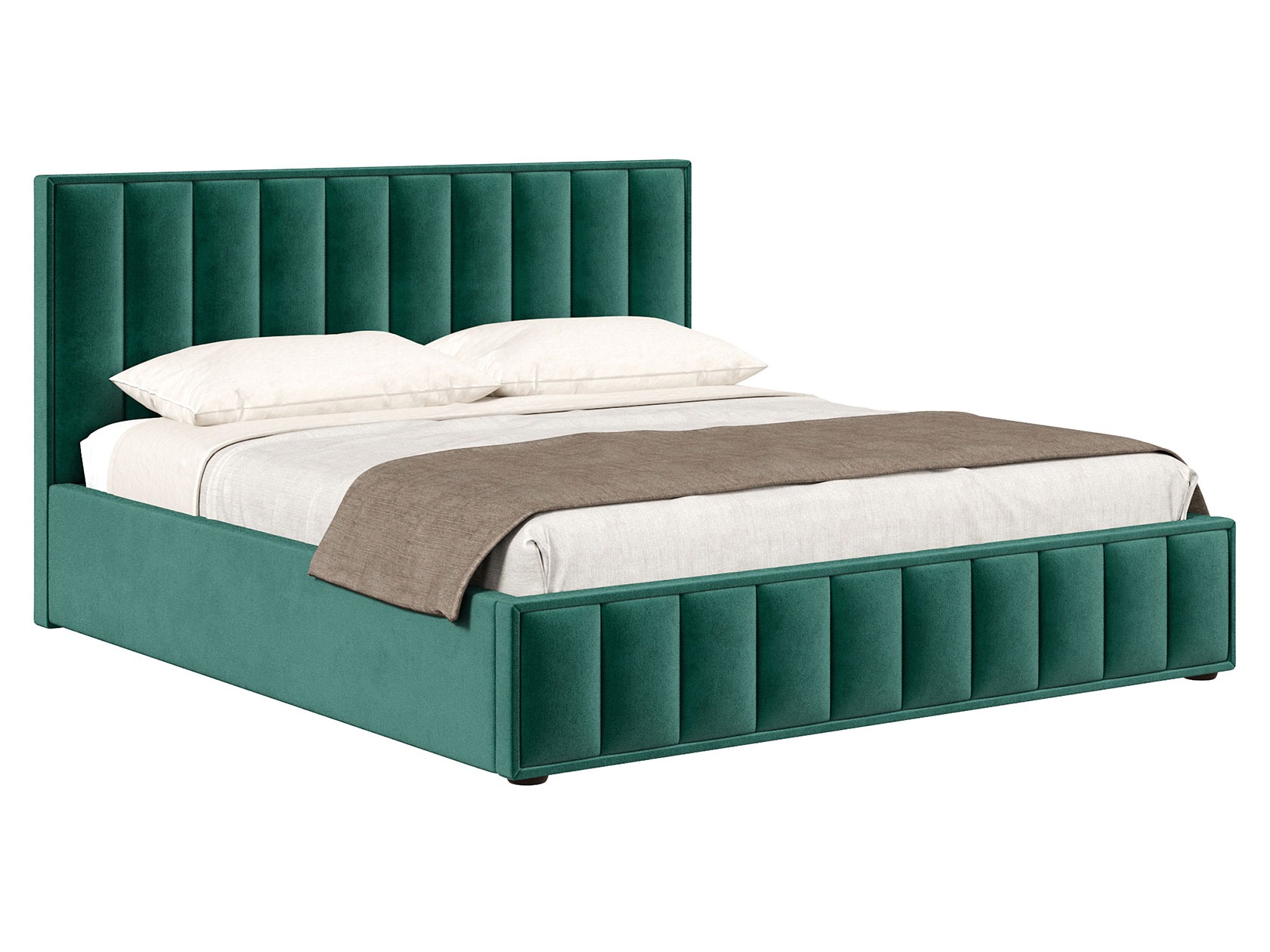 

Кровать с подъемным механизмом Первый Мебельный Дели Изумрудный, велюр 180х200 см, Зеленый, Дели