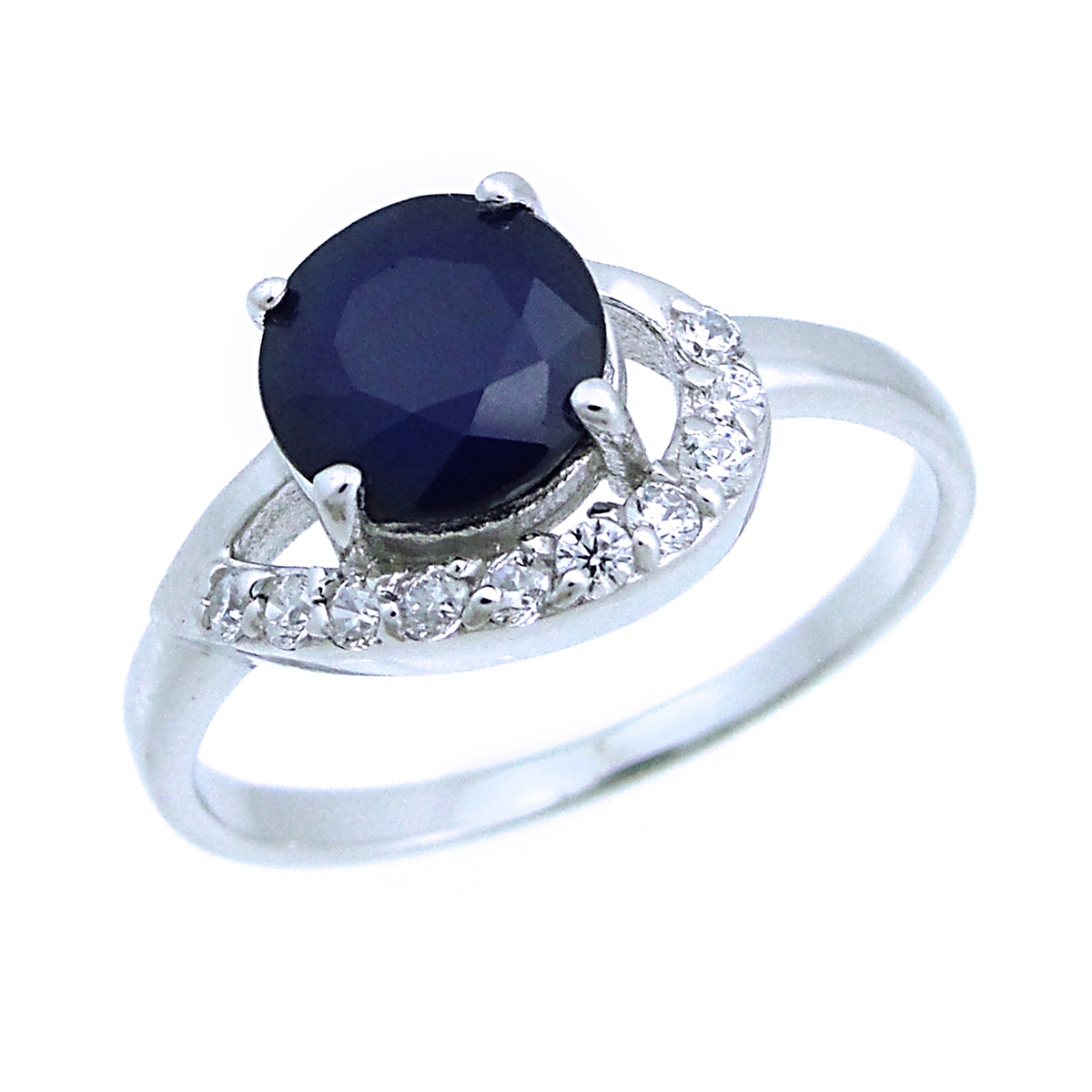 

Кольцо из серебра р. 18 Balex Jewellery 1405937774, сапфир\фианит, 1405937774