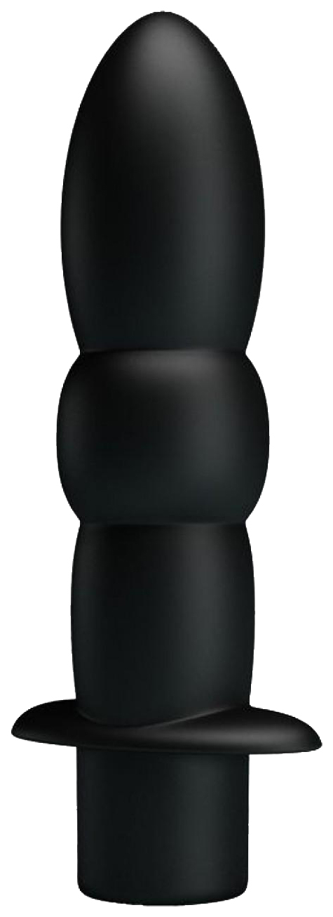 Черный анальный вибромассажер Wyatt 11,5 см Baile