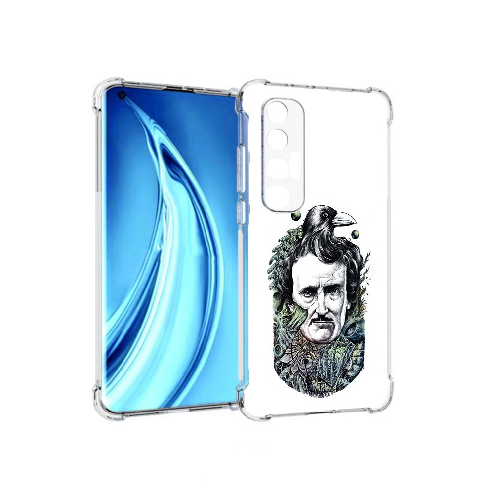 

Чехол MyPads Tocco для Xiaomi Mi 10S Эдгар Аллан с вороном (PT226949.296.203), Прозрачный, Tocco
