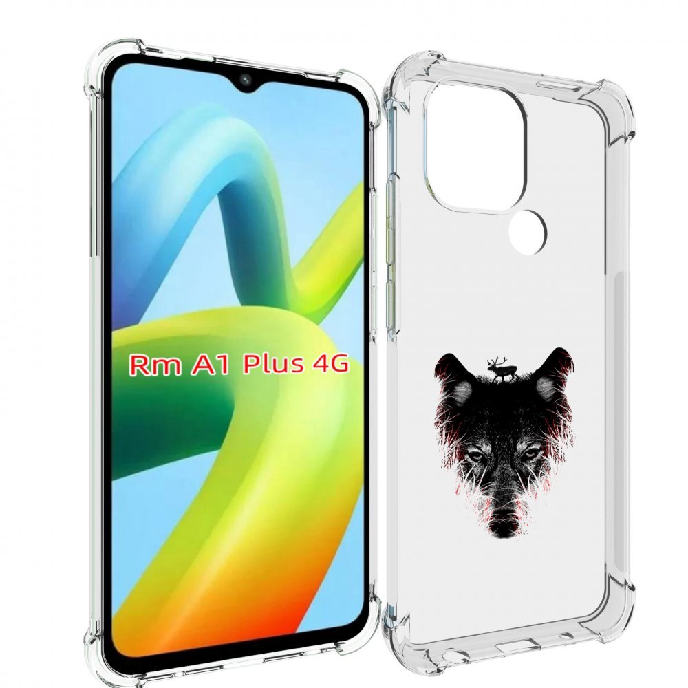 

Чехол MyPads волк в траве для Xiaomi Redmi A1 Plus +, Прозрачный, Tocco