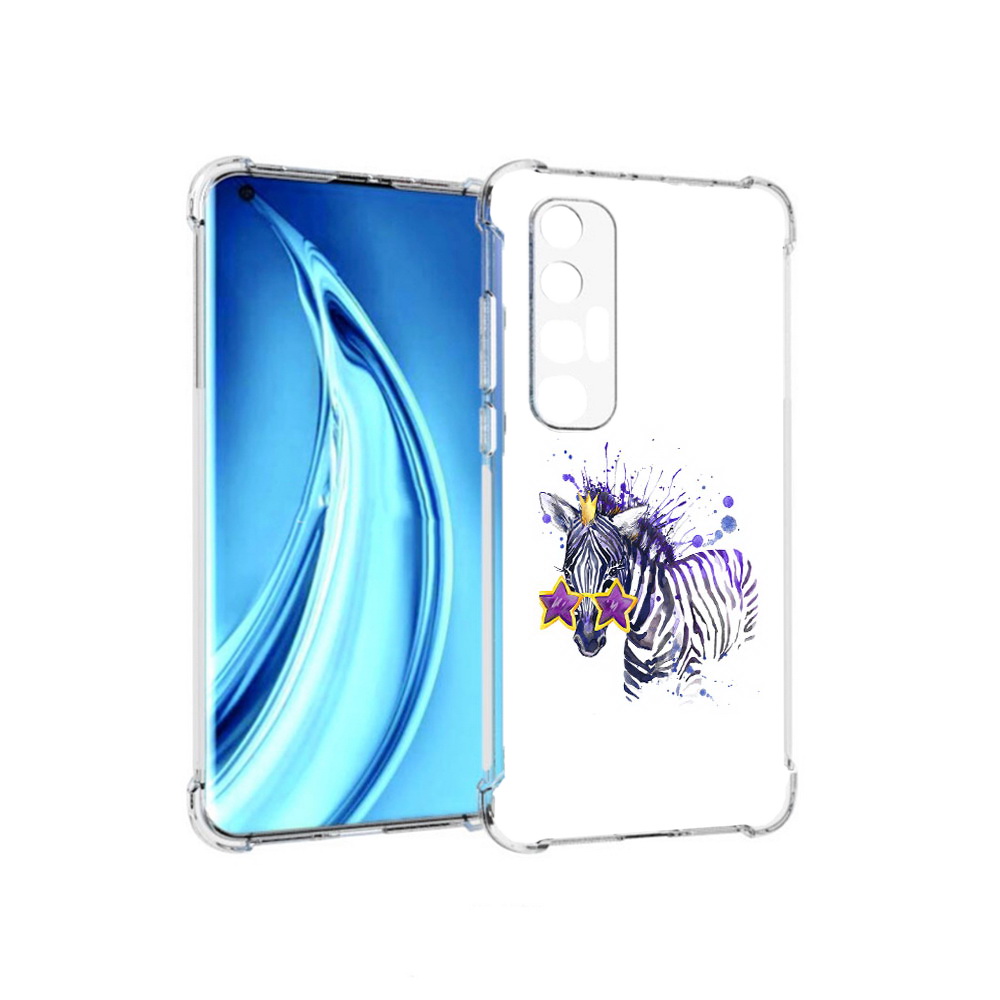 

Чехол MyPads Tocco для Xiaomi Mi 10S акварельная зебра (PT226949.296.215), Прозрачный, Tocco