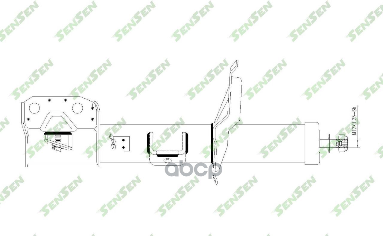 

Амортизатор передний правый GAS Suzuki SX4 1.5/1.6/1.9D 06 SENSEN 42141549