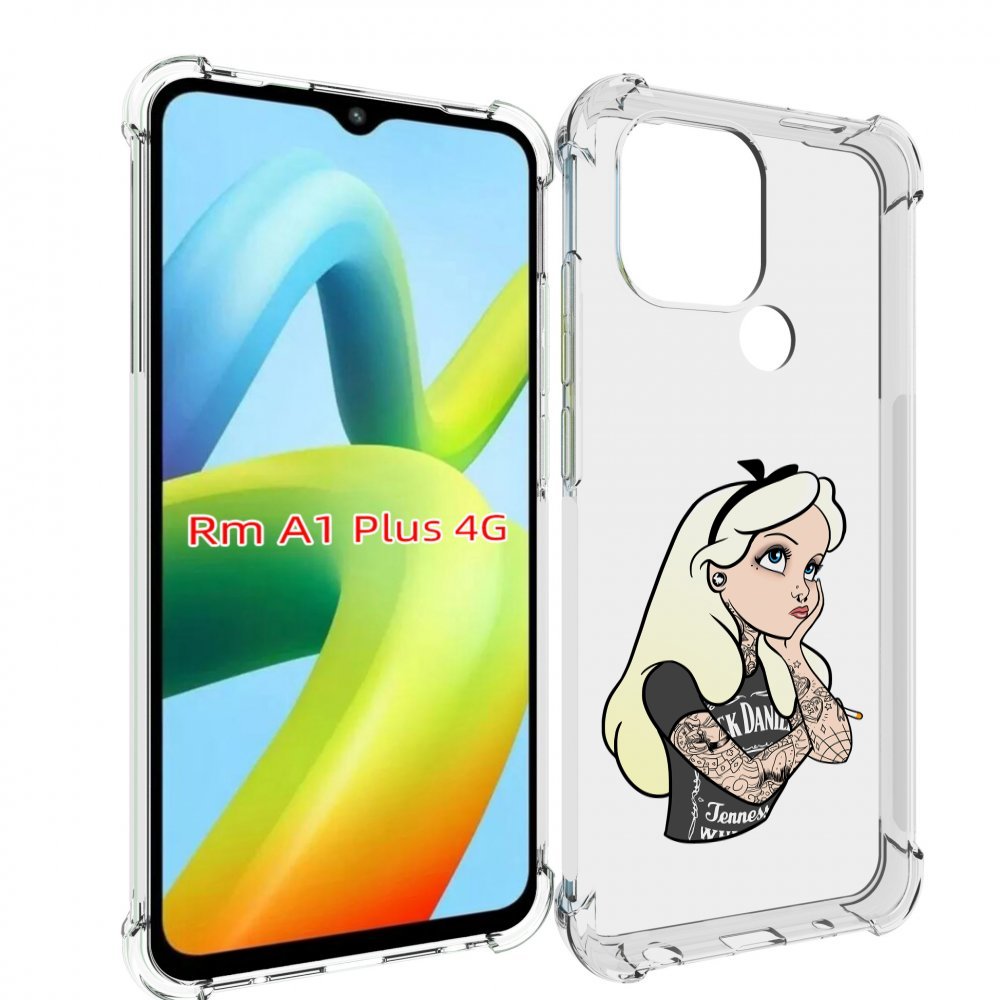 Чехол MyPads принцесса-в-татуировках женский для Xiaomi Redmi A1 Plus +