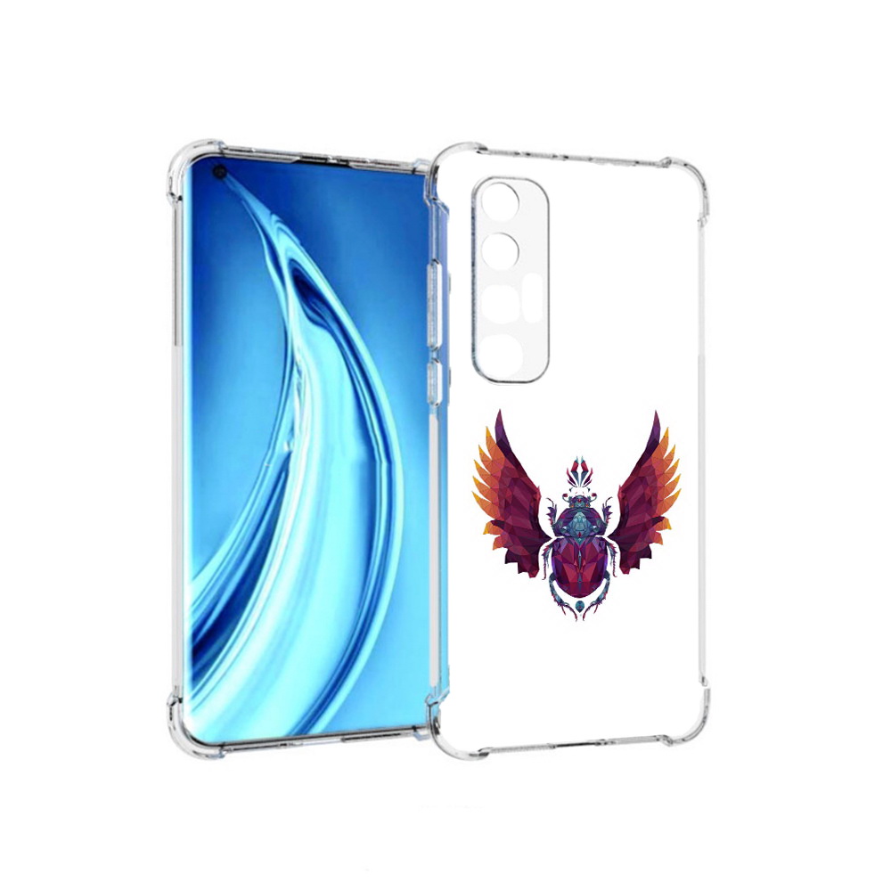 

Чехол MyPads Tocco для Xiaomi Mi 10S алмазный скоробей (PT226949.296.219), Прозрачный, Tocco