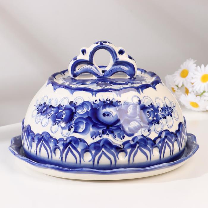 

Блинница, гжель, фарфор, 13х25 см