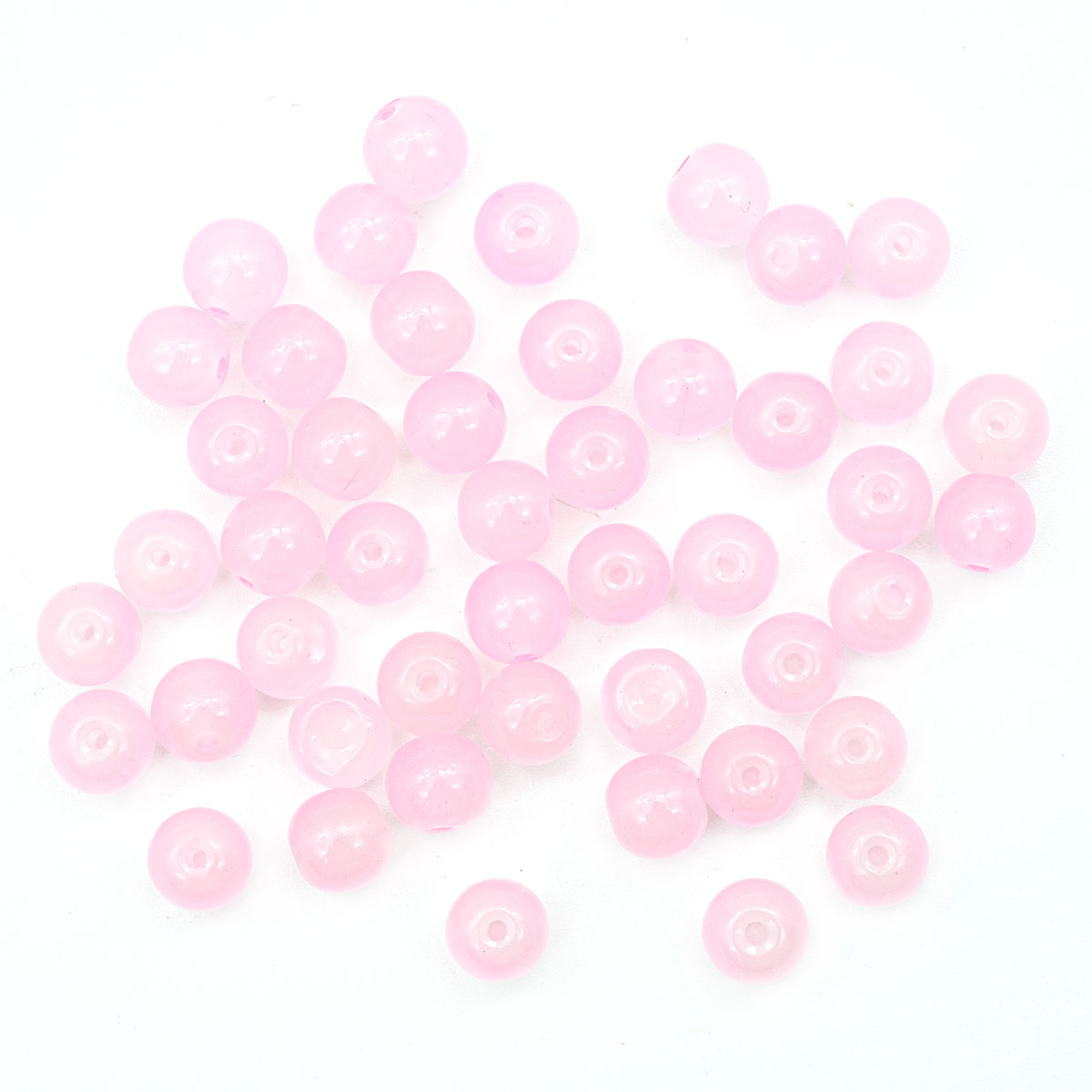 

Бусины стеклянные Astra&Craft 4AR351 Candy 8 мм 50 шт+-3 шт 2 нежно-розовый