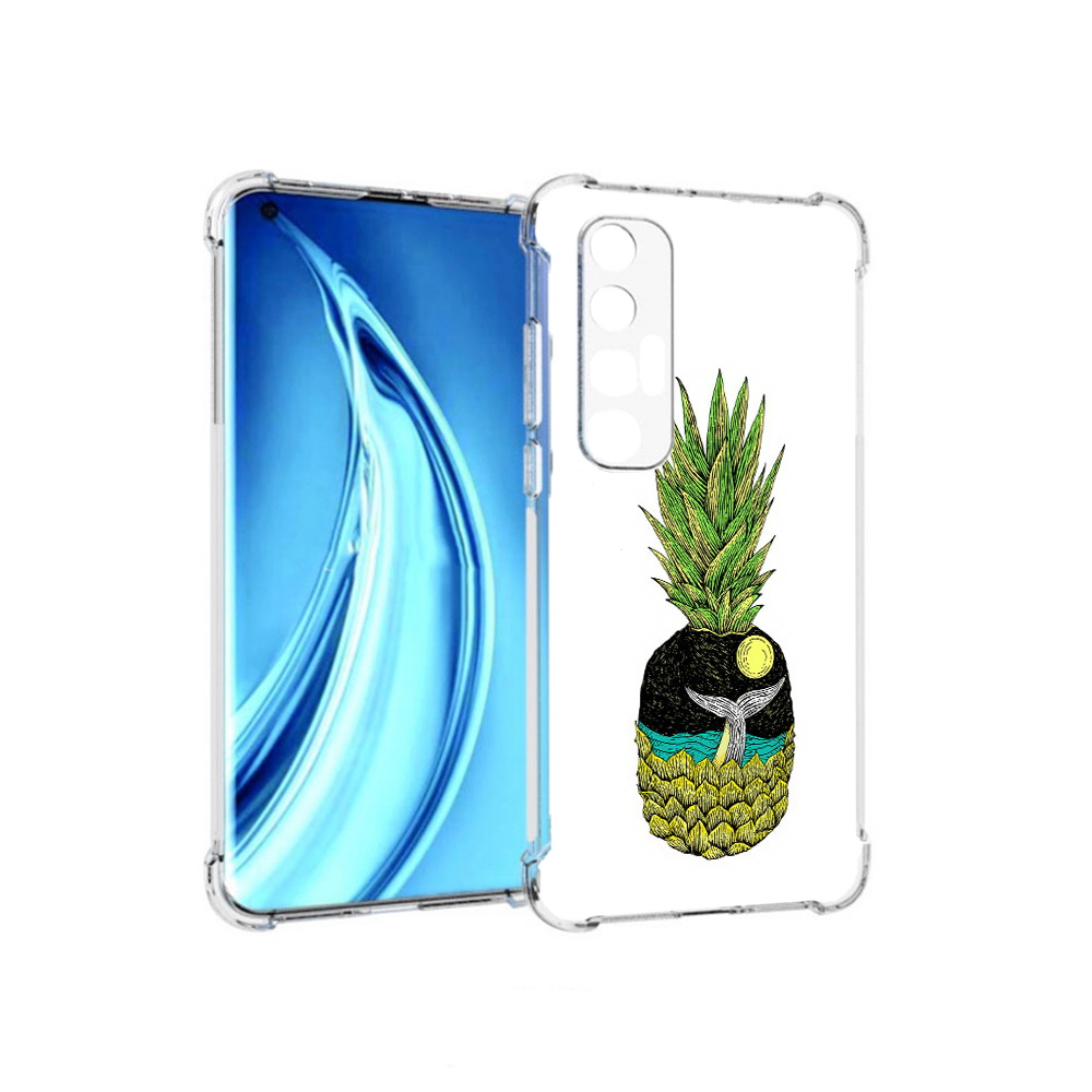 

Чехол MyPads Tocco для Xiaomi Mi 10S ананас с китом (PT226949.296.220), Прозрачный, Tocco