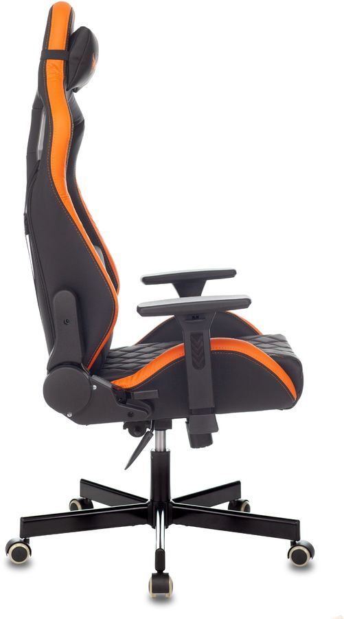 

Кресло игровое KNIGHT Outrider, на колесиках, эко.кожа, черный/оранжевый/оранжевый [knight