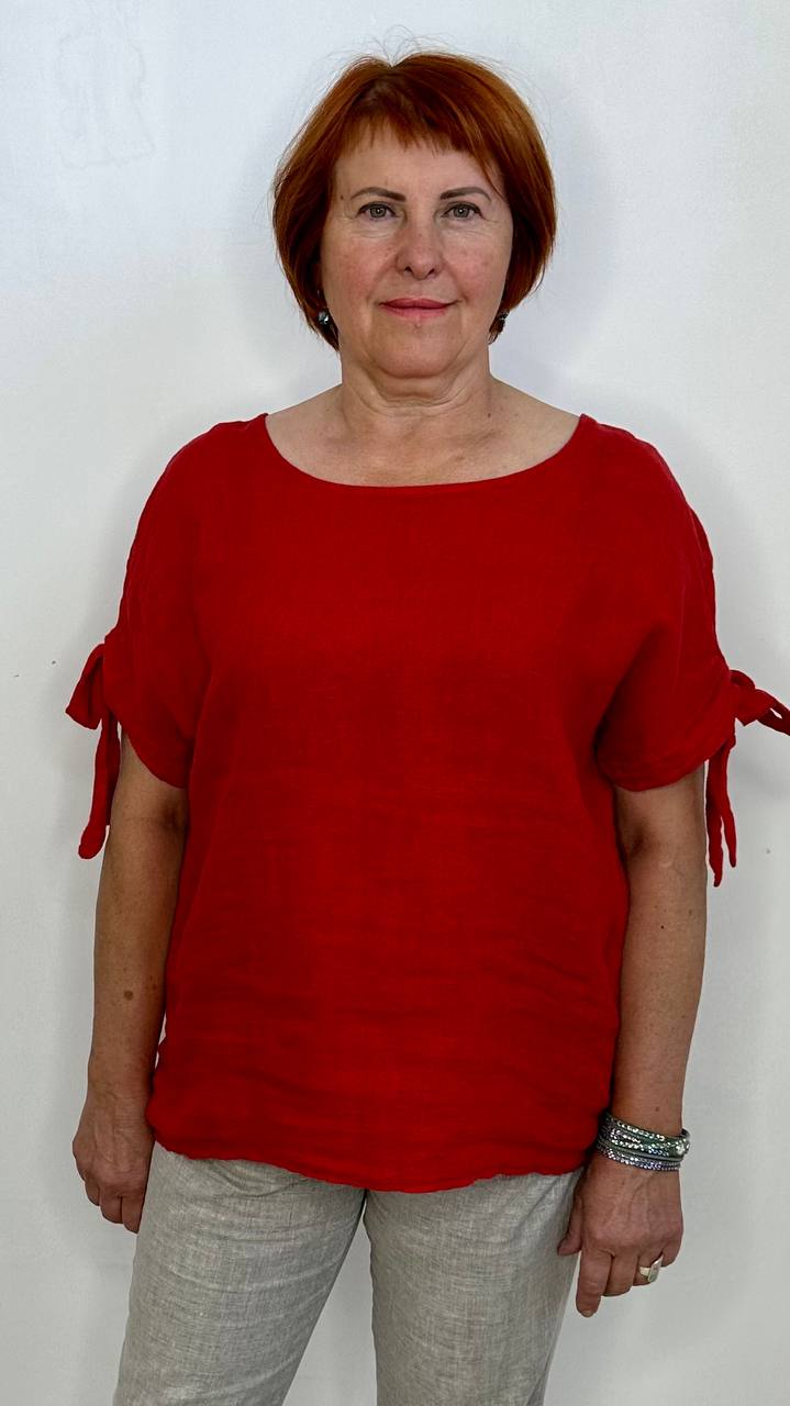Блуза женская Made in Ital 9832 красная 48-50 RU