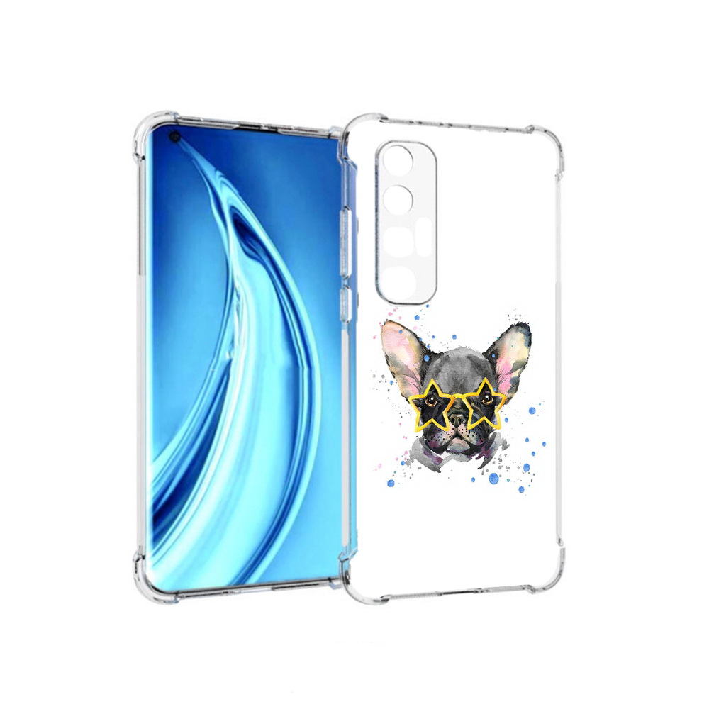 

Чехол MyPads Tocco для Xiaomi Mi 10S буля в очках (PT226949.296.252), Прозрачный, Tocco