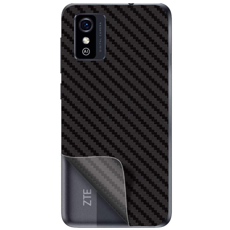 

Пленка защитная гидрогелевая Krutoff для ZTE Blade L9 задняя сторона (карбон черный)