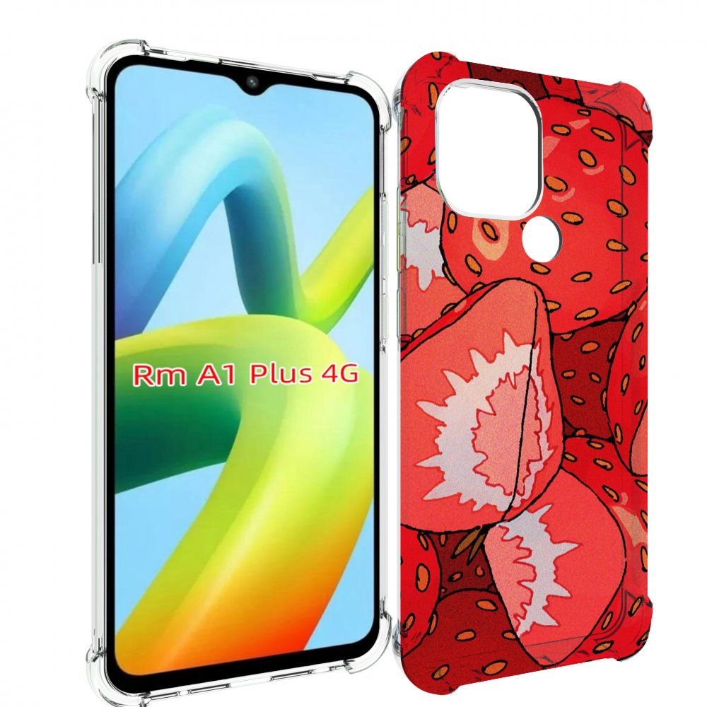 

Чехол MyPads рисованная-клубника для Xiaomi Redmi A1 Plus +, Прозрачный, Tocco