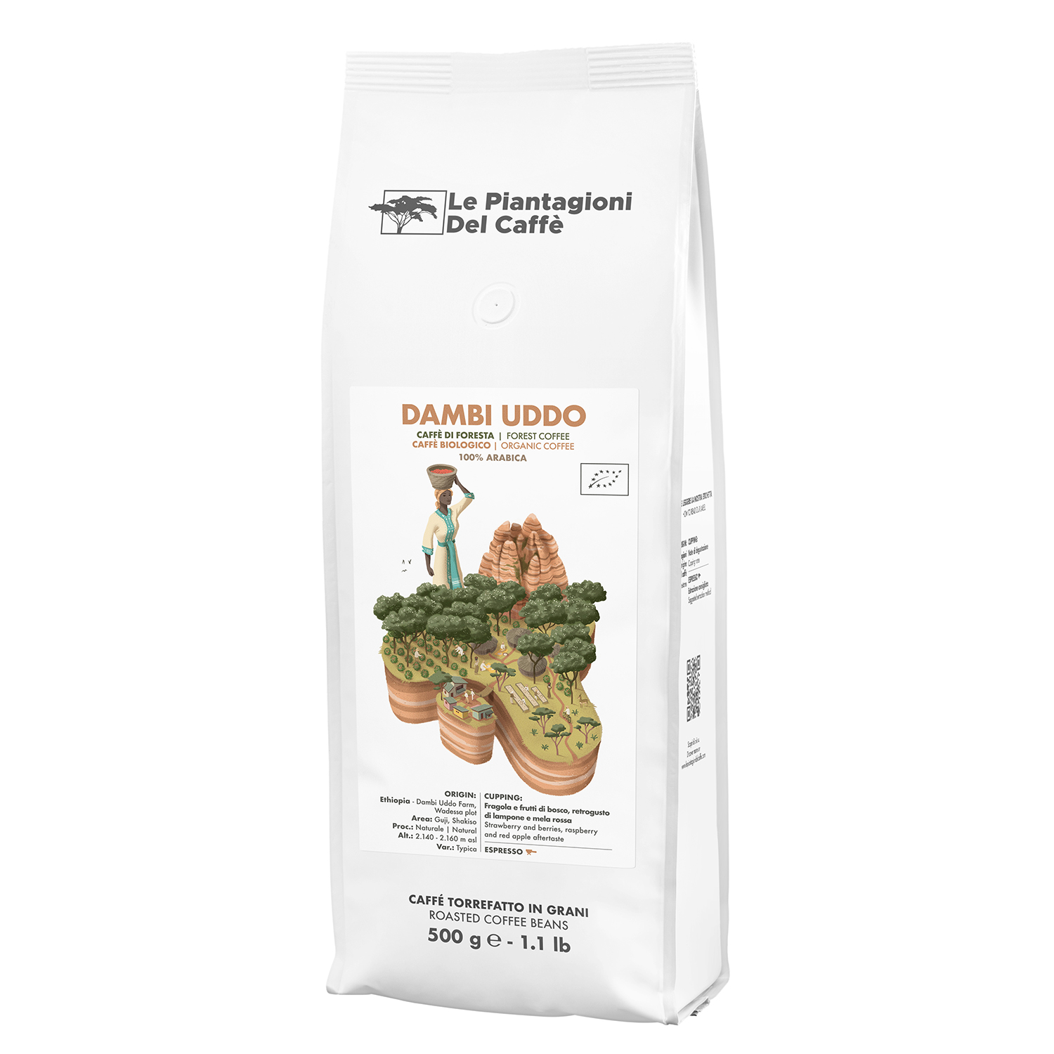 

Кофе в зернах Le Piantagioni del Caffe Dambi Uddo 100% арабика, 500 г, Dambi Uddo