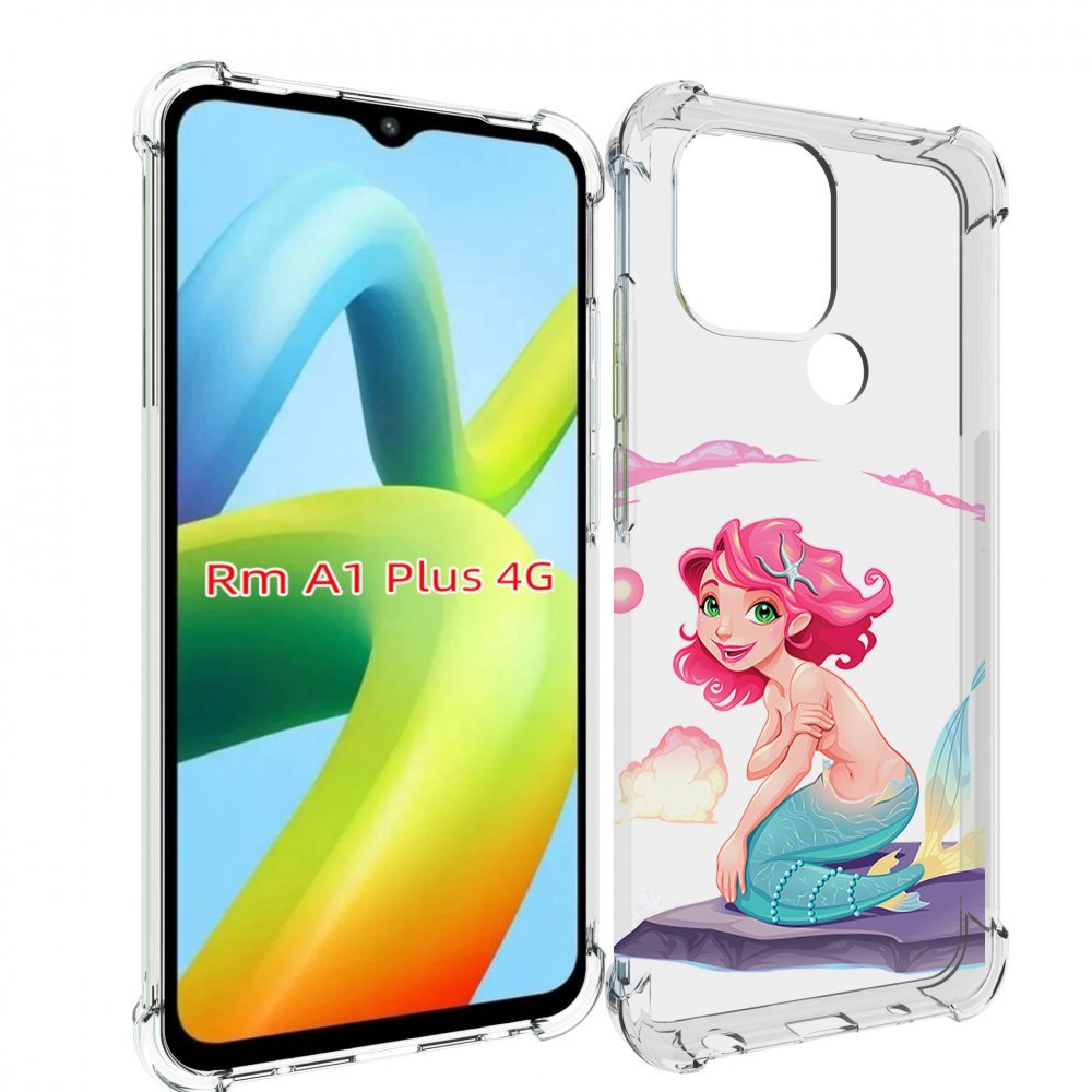 

Чехол MyPads русалочка для Xiaomi Redmi A1 Plus +, Прозрачный, Tocco