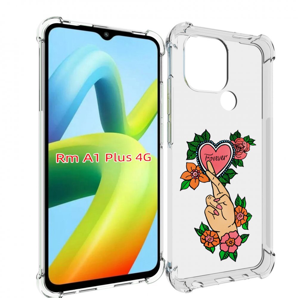 

Чехол MyPads ручки-навсегда женский для Xiaomi Redmi A1 Plus +, Прозрачный, Tocco