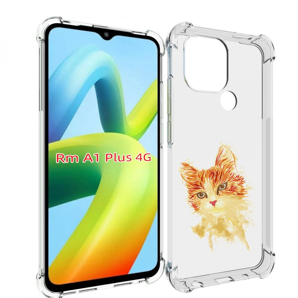 

Чехол MyPads рыжий кот для Xiaomi Redmi A1 Plus +, Прозрачный, Tocco