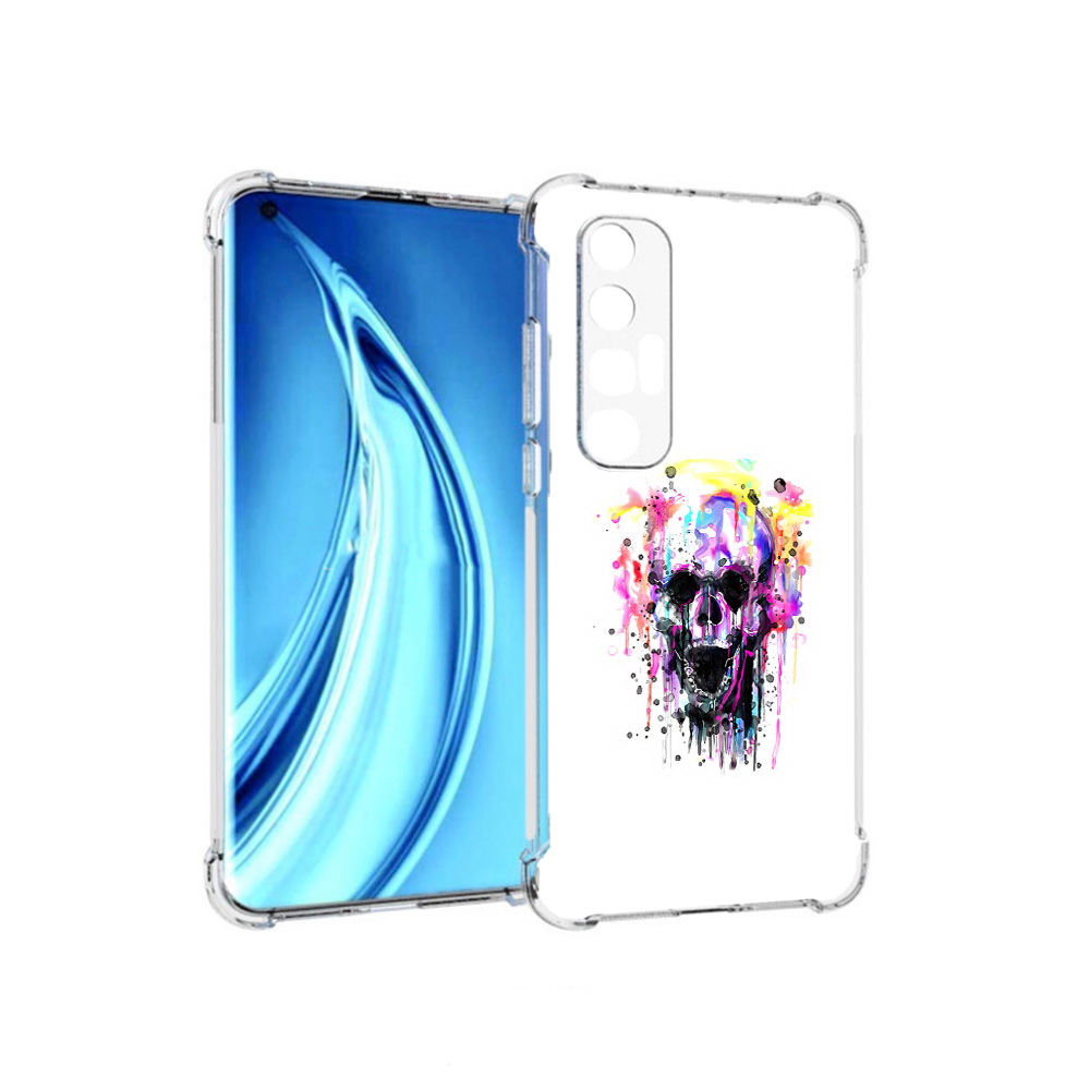 

Чехол MyPads Tocco для Xiaomi Mi 10S граффити череп (PT226949.296.298), Прозрачный, Tocco
