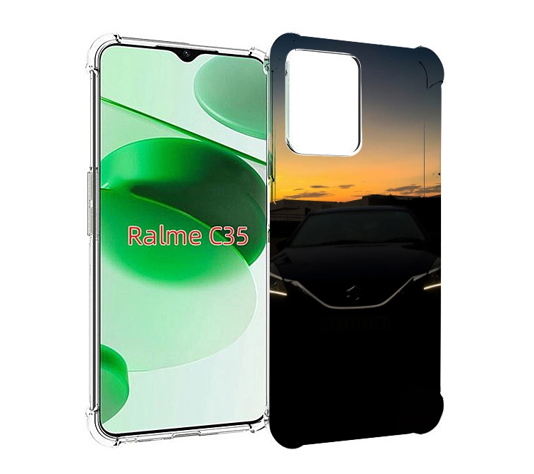 

Чехол MyPads suzuki 2 мужской для Realme C35 / Narzo 50A Prime, Прозрачный, Tocco