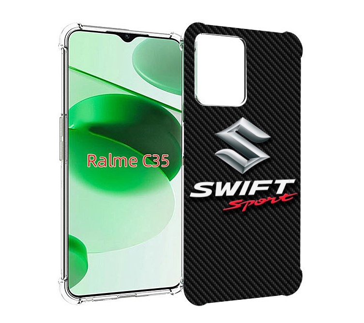 

Чехол MyPads suzuki 1 мужской для Realme C35 / Narzo 50A Prime, Прозрачный, Tocco