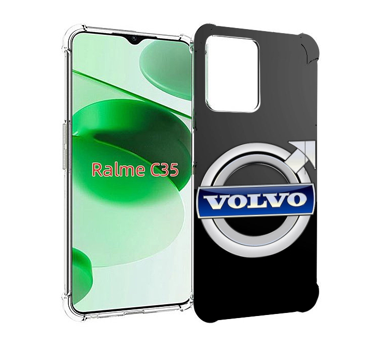 

Чехол MyPads volvo 2 мужской для Realme C35 / Narzo 50A Prime, Прозрачный, Tocco