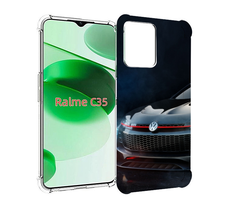 

Чехол MyPads volkswagen 2 мужской для Realme C35 / Narzo 50A Prime, Прозрачный, Tocco