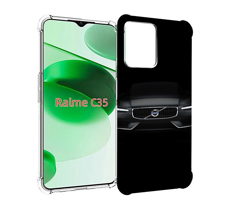

Чехол MyPads volvo 1 мужской для Realme C35 / Narzo 50A Prime, Прозрачный, Tocco