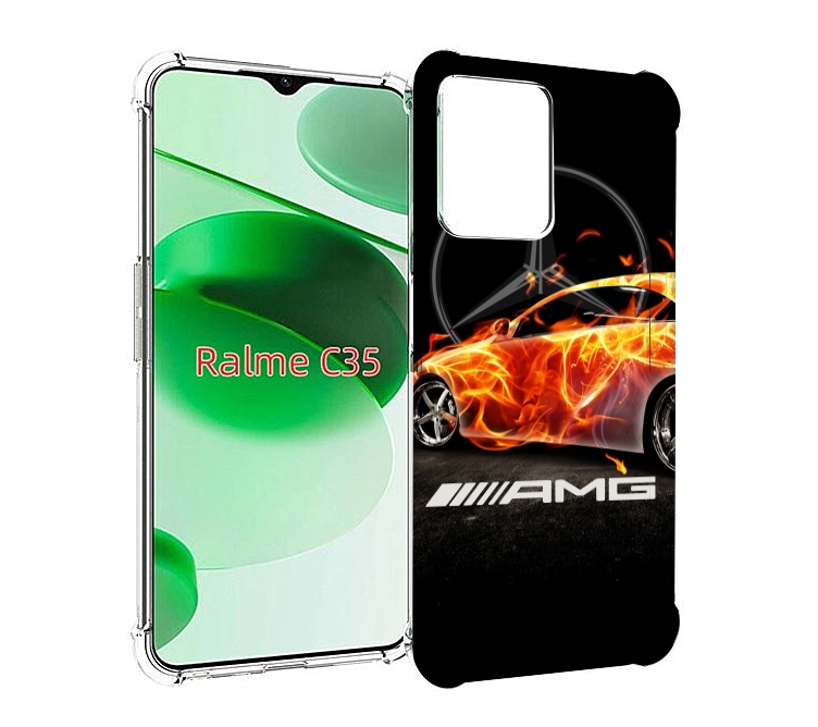 

Чехол MyPads АМГ мужской для Realme C35 / Narzo 50A Prime, Прозрачный, Tocco