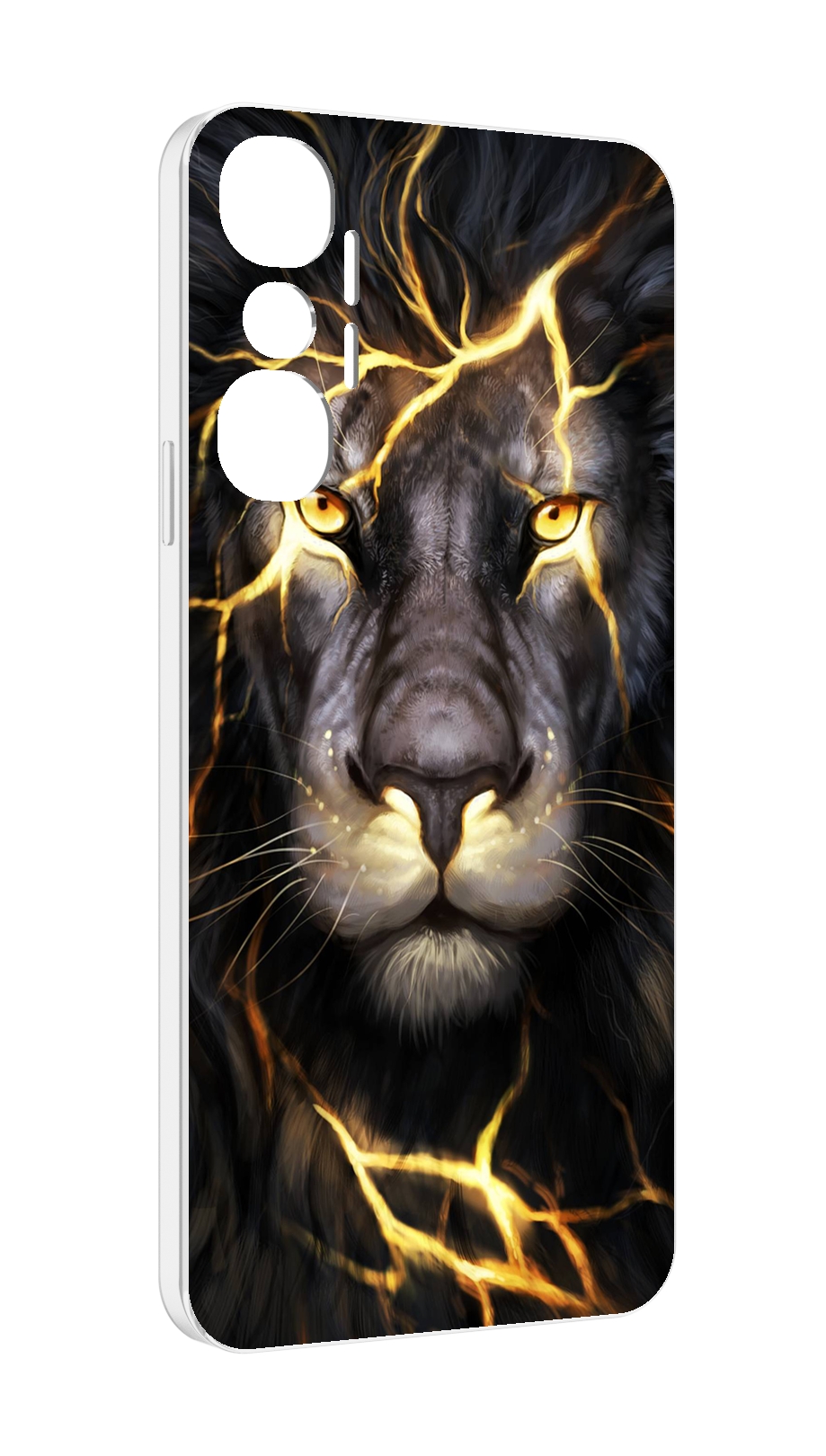 

Чехол MyPads Светящийся-лев мужской для Infinix Hot 20 4G, Прозрачный, Tocco