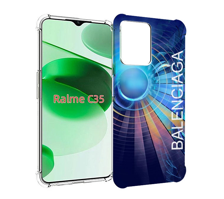 

Чехол MyPads Баленсиага-абстракция для Realme C35 / Narzo 50A Prime, Прозрачный, Tocco
