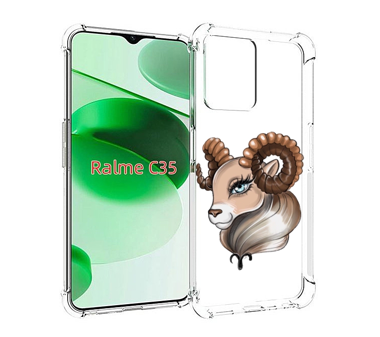

Чехол MyPads Барашка для Realme C35 / Narzo 50A Prime, Прозрачный, Tocco