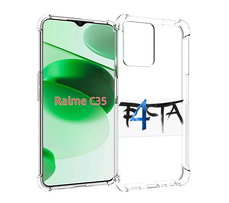

Чехол MyPads Баста 4 для Realme C35 / Narzo 50A Prime, Прозрачный, Tocco