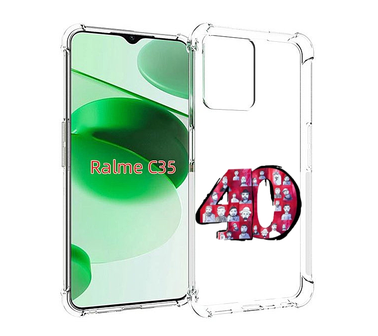 

Чехол MyPads Баста 40 для Realme C35 / Narzo 50A Prime, Прозрачный, Tocco
