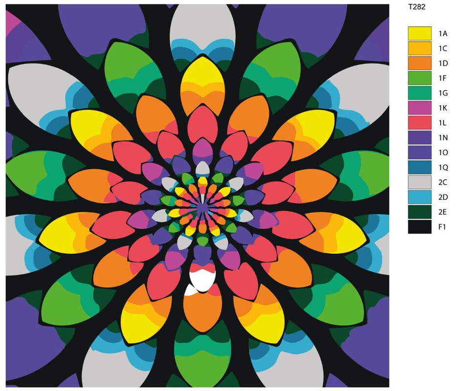 

Картина по номерам BRUSHES-PAINTS Т282, Калейдоскоп