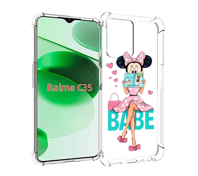 

Чехол MyPads Бейби-микки для Realme C35 / Narzo 50A Prime, Прозрачный, Tocco