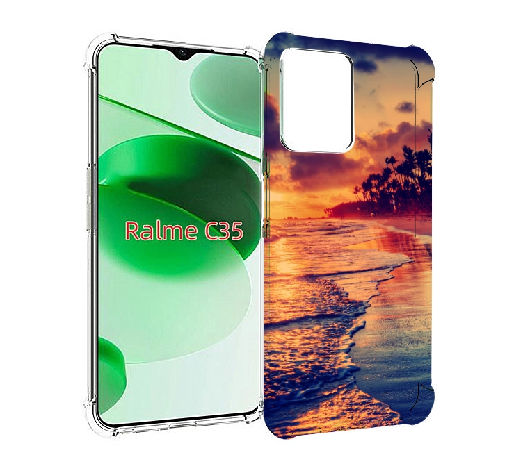 

Чехол MyPads Берег для Realme C35 / Narzo 50A Prime, Прозрачный, Tocco