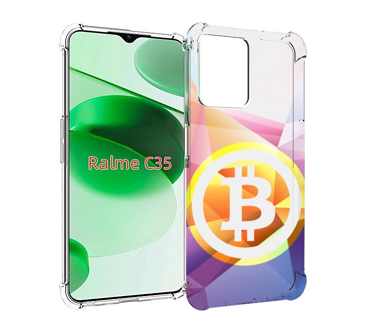 

Чехол MyPads Биткоин для Realme C35 / Narzo 50A Prime, Прозрачный, Tocco