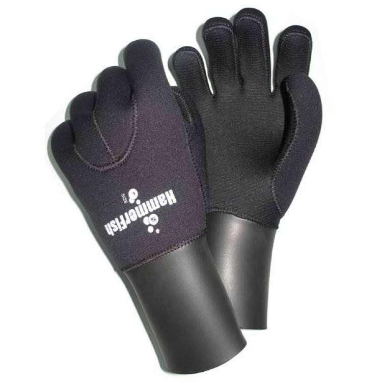 Перчатки 5 мм AQUASTRETCH полусухие HAMMERFISH пятипалые M