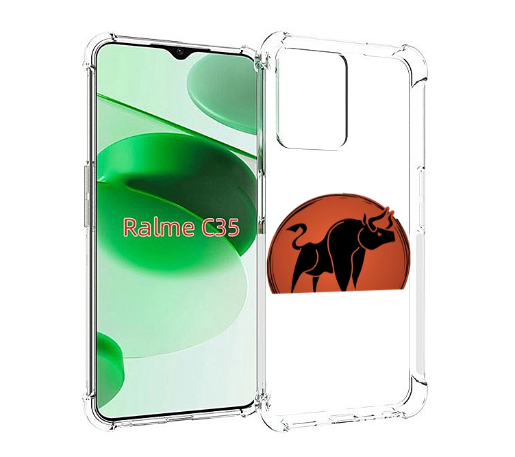 

Чехол MyPads Бык-2 для Realme C35 / Narzo 50A Prime, Прозрачный, Tocco