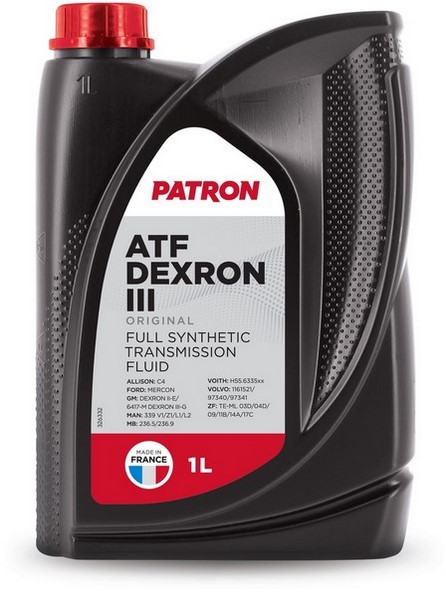 PATRON Жидкость гидравлическая 1L  PATRON ATF DEXRON III 1L ORIGINAL