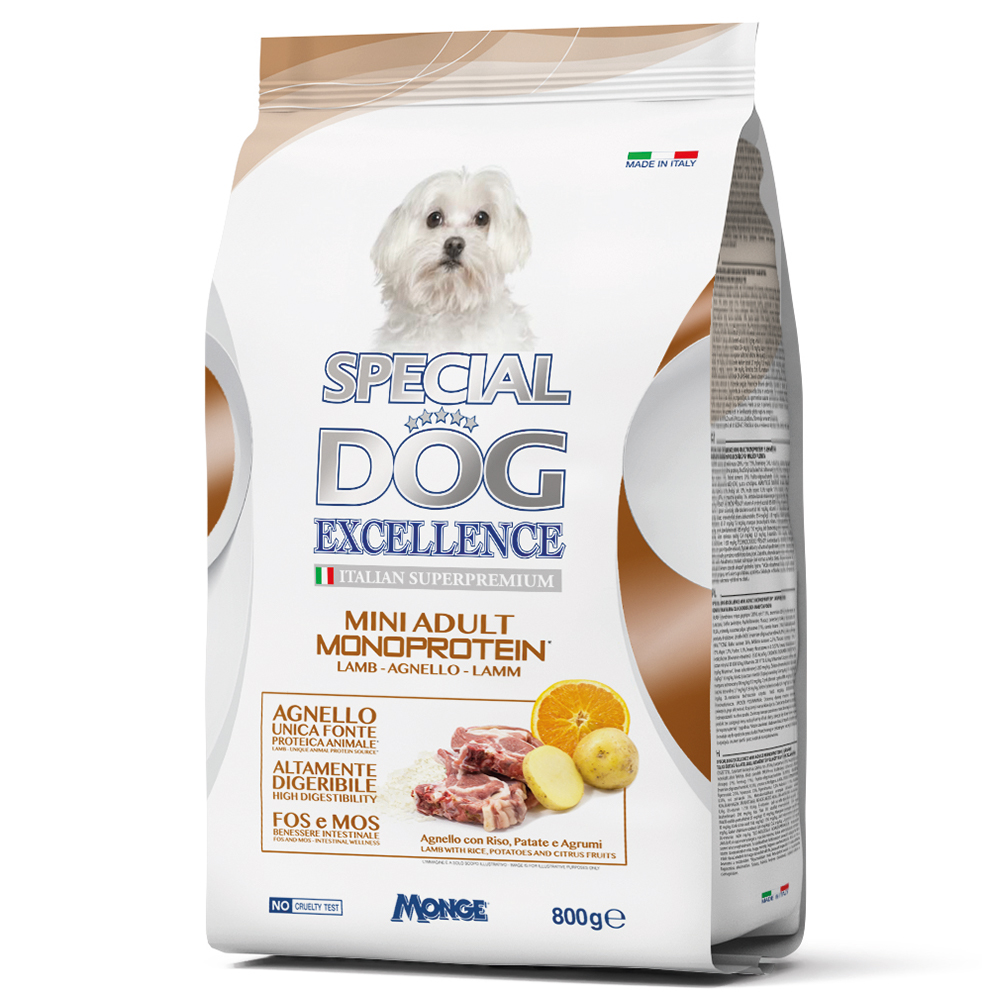 Сухой корм для собак, SPECIAL DOG EXCELLENCE Monoprotein ягненок, 0.8кг