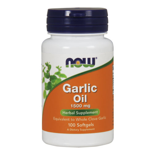 Купить Чесночное масло NOW Garlic Oil 1500 мг капсулы 100 шт.