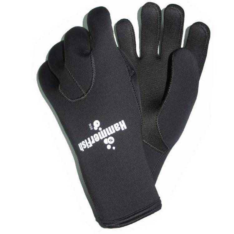 Перчатки 5 мм HAMMERFISH пятипалые XL