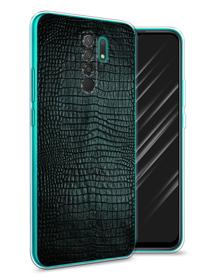 

Чехол Awog на Xiaomi Redmi 9 "Черная змея", Разноцветный, 38350-3