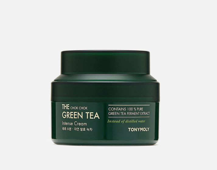 Крем для лица TONY MOLY The Chok Chok Green Tea Intense Cream увлажняющий, 60 мл