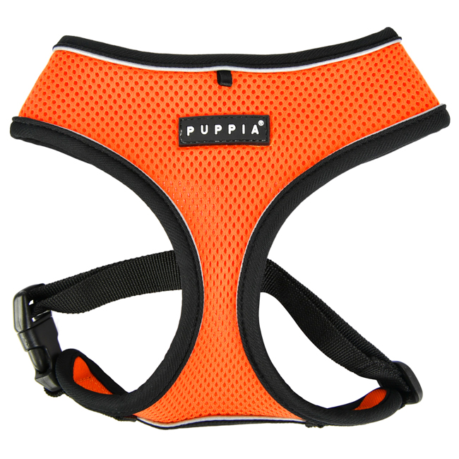 

Шлейка для собак Puppia XL, полиэстер, оранжевый, Шлейка для собак дышащая со светоотражающей полоской PUPPIA "PRO", оранжевая, XL (Южная Корея)