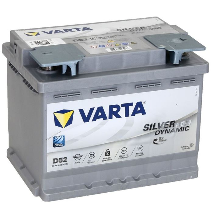 

Аккумуляторная батарея Varta 60 Ач, обратная полярность Silver Dynamic AGM 560 901 068
