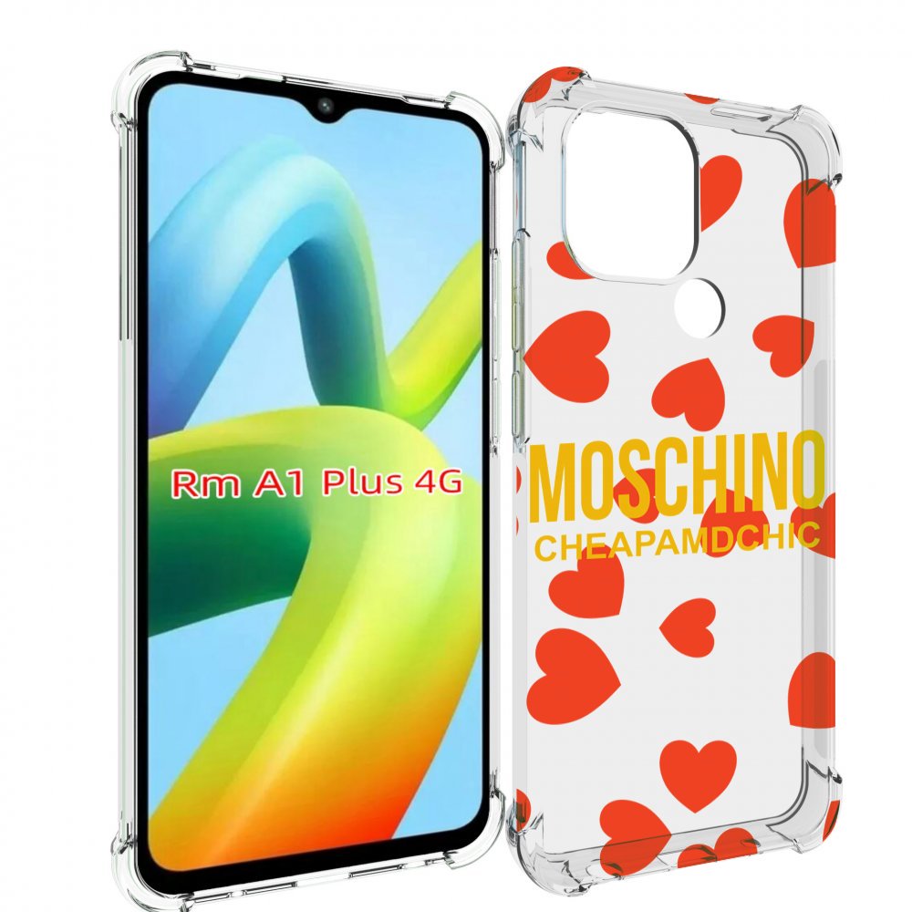 

Чехол MyPads сердца-москино для Xiaomi Redmi A1 Plus +, Прозрачный, Tocco