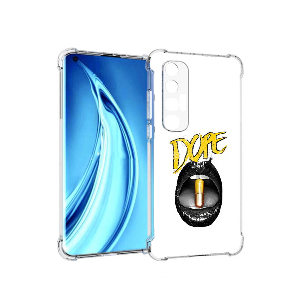 

Чехол MyPads Tocco для Xiaomi Mi 10S губы (PT226949.296.303), Прозрачный, Tocco