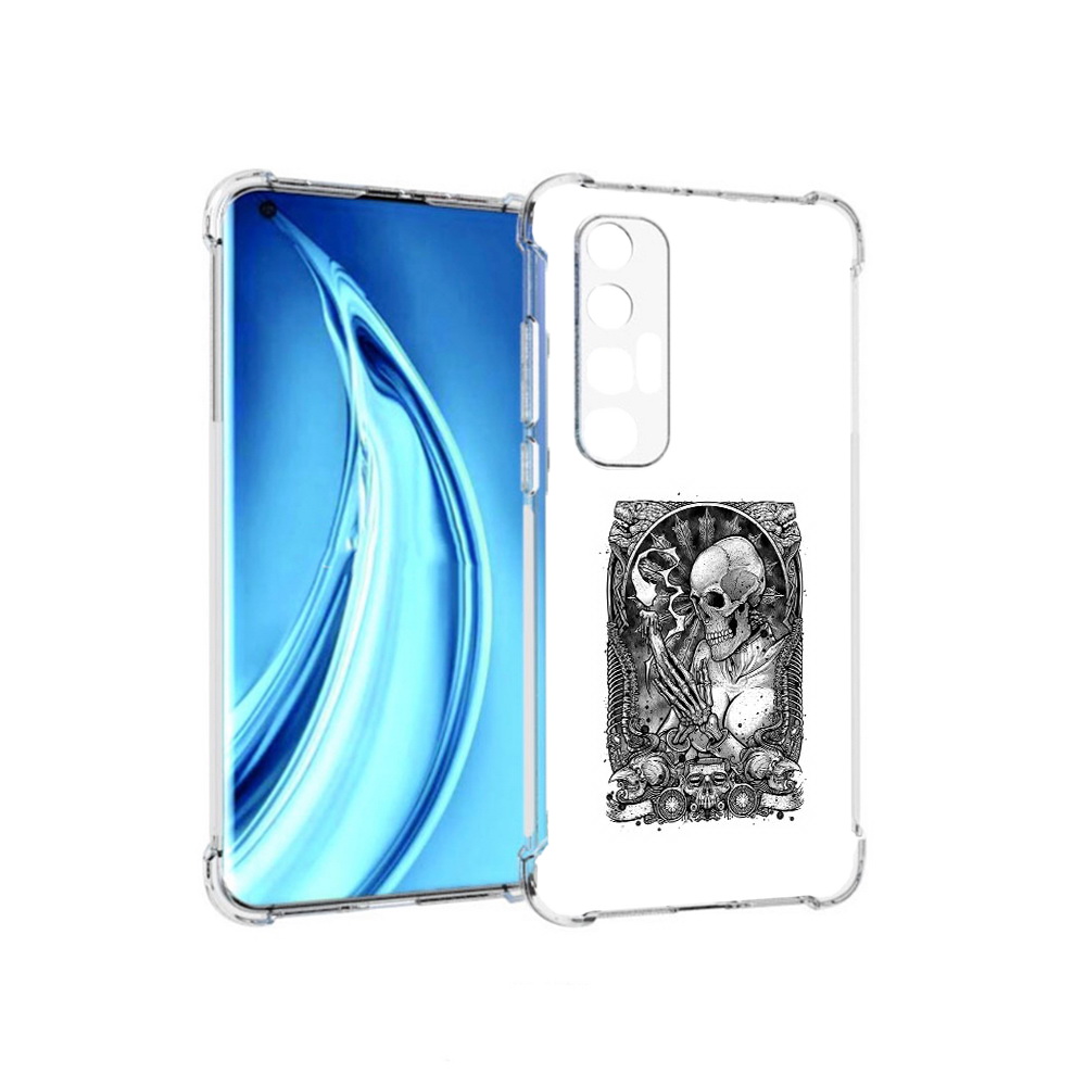 

Чехол MyPads Tocco для Xiaomi Mi 10S девушка скелет (PT226949.296.316), Прозрачный, Tocco